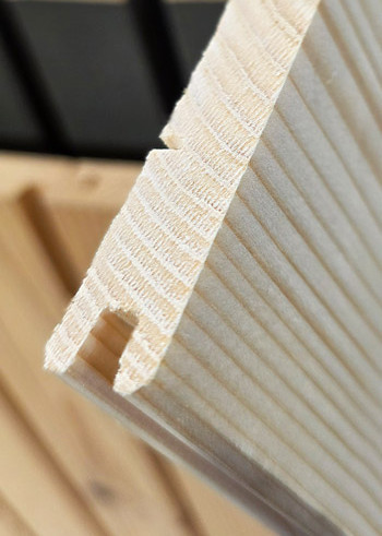 Nahaufnahme von Hobelware